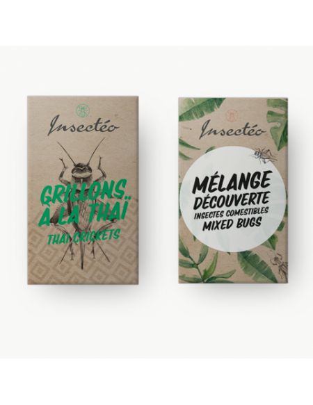 Le duo apéritif d'insectes comestibles - INSECTÉO 